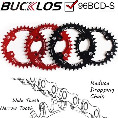 BUCKLOS Asymmetry 96S BCD Chainring Fit Shimano XTR XT SLX Chainring 32T/34T/36T/38T Narrow Wide MTB Chainwheel Bike Part