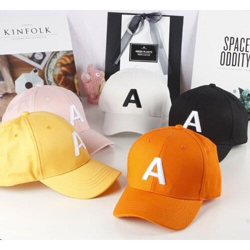 Spring Summer Children Baseball Cap Letter Embroidery A Adjustable Caps Casual Baby Girl Boy Visor Sun Hat