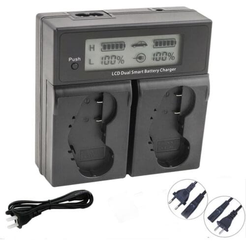 LCD Display Dual Fast Battery Charger Rapid Charger for Nikon EN-EL4 EN-EL4e EN-EL4a MB-D10 D300 D300S D700 MB-40 Battery Grip