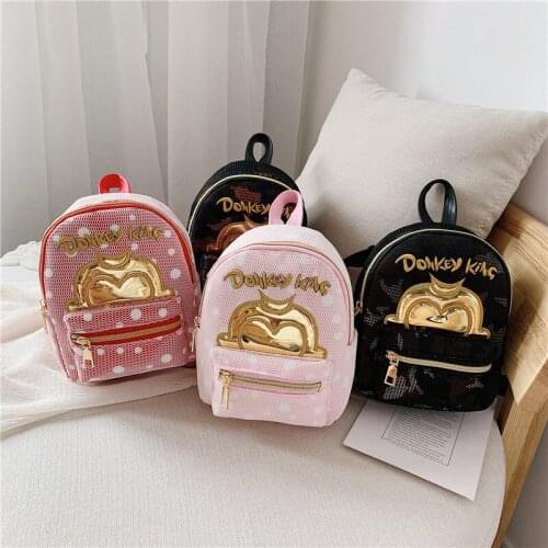 Kids Cute New Monkey Mini Backpack Kindergarten School Shoulder Bag Baby Casual Bookbags Travel Rucksack Mochilas