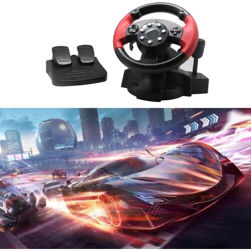 Racing Wheel, Dual Vibration Motors And 200° Racing Game Steering Wheel with