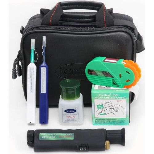 Komshine KCI-6E with Fiber Optic Inspection Microscop & Fiber Connectors Cleaner