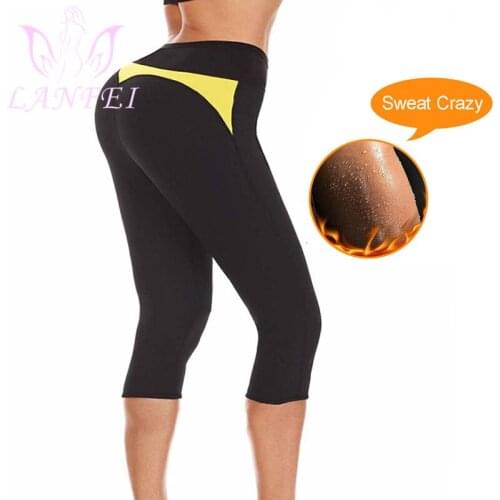 LANFEI Women High Waist Sport Sweat Pants Waist Trainer Legging Shaper Panties Hot Neoprene Body Sauna Slimming Thremo Underwear