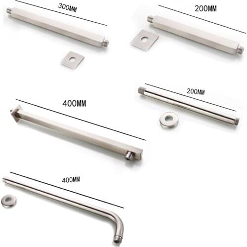 Wall Mounted & Ceiling Mounted Shower Arm Stainless Steel Material Brushed Bathroom Shower Accessories Free Shipping