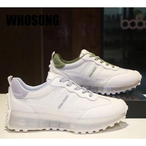 2021 New Women Sport Sneakers Ladies Real Leather Platform Shoes Girls Chunky Sneakers Female Brand Casual Sneakers Trainers