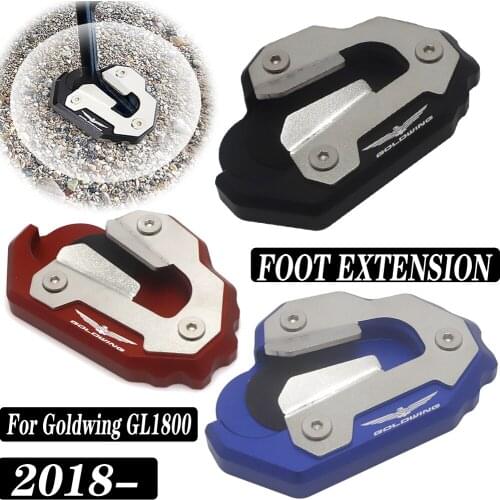 New Motorcycle Gold Wing GL1800 CNC Foot Support extension plate side stand enlarger For Honda Goldwing GL 1800 2018 and above