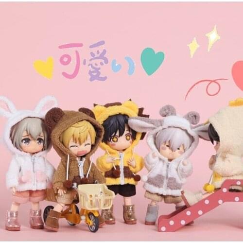 Ob11 baby clothes animal coat GSC round is Molly BJD baby clothes 12 points BJD clothing dinosaur