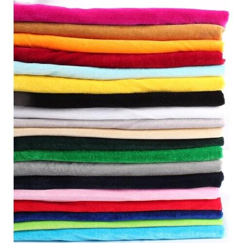 Pleuche Velvet Fabric Table Cloth Sofa Chair Cover Curtains Soft Doll making 160x50cm