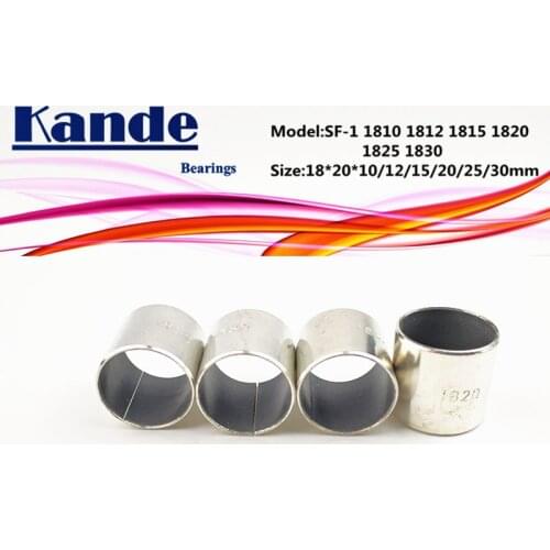 SF-1 1810 1812 1815 1820 1825 1830 Self Lubricating Sleeve 18x20x10 18x20x12 18x20x15 18x20x20 25 30mm SF1 Kande Bearings