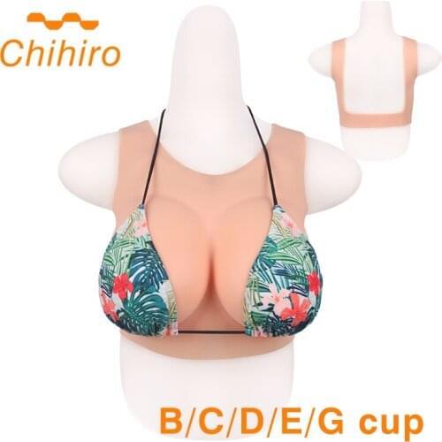 Chihiro Silicone Breast Forms Large False Boobs Cool Summer Backness Hollow Style Crossdresser Drag Queen Shemale Fake Soft Meme