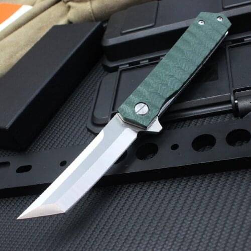 High Hardness D2 Blade Folding Knife Hunting Carambit Survival Tactical Utility G10 Handle EDC Pocket Knife