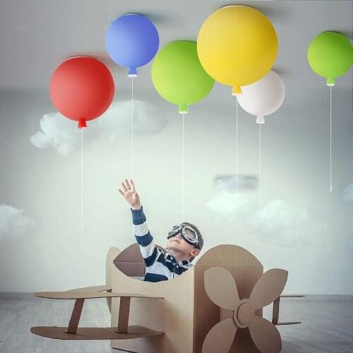 Modern Creative Balloon Pendant Lights Acrylic Home Decor Kindergarten Infantil Habitacion Children Room Hanging Lamps Fixtures