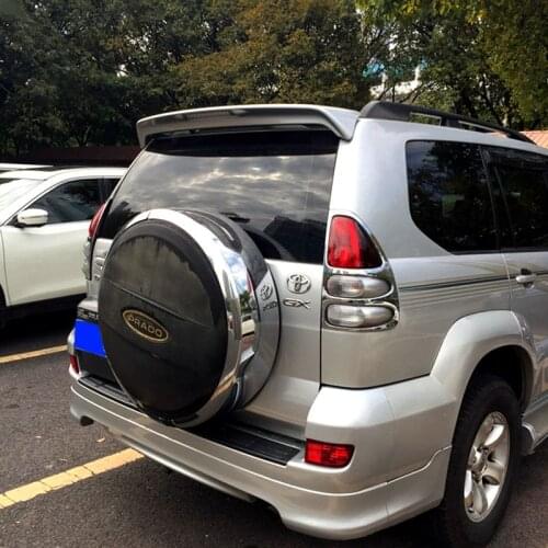 For Toyota Land Cruiser Prado FJ120 4000 2700 Spoiler With LED Light 2003-2009 ABS Plastic Rear Wing Spoiler