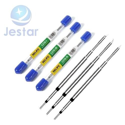 RELIFE RL-C210 Universal Series Soldering Iron Tips Welding Iron Handle Equal quality Soldering Station Welding JBC Sugon T26