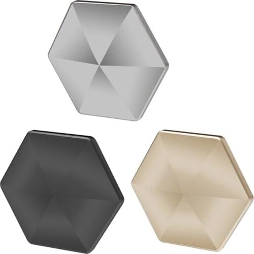 1 Pcs Desktop Fidget Toys Hexagonal Aluminium Alloy Stress Relief Finger Spinning Toys For Children Adults Anxiety Relief