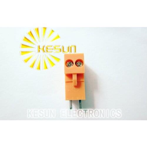 200PCS HT396 HT396K + HT396V 2Pin 3.96mm Straight Pin Plug-in Screw Terminal Block ROHS