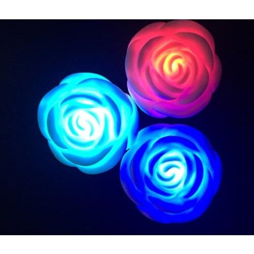24pcs/lot flower rose Shape Lamp Luminous Toys Children Kids Bedroom Creative Decoration Night Light Desk Lamp Christmas Gifts