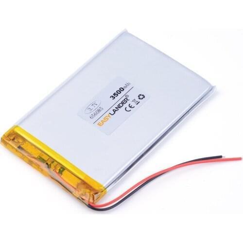 3.7V 3500mAH 656085 (polymer lithium ion / Li-ion battery) for tablet pc MOBILE POWER BANK GPS cell phone speaker