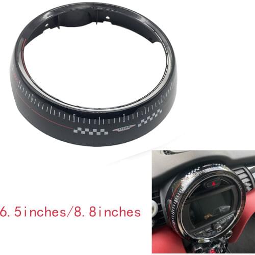 For MINI F56 F55 F57 Cooper S JCW Accessories Center Console Screen Instrument Panel Frame Cover Car Styling Decoration Sticker
