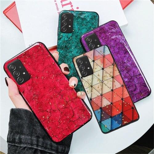 Bling Glitter Silicone Case For Samsung Galaxy A02 A02S A12 A32 A52 A72 A11 A21 A21S A31 A41 A51 M21 M31 M51 Case Bumper Cover