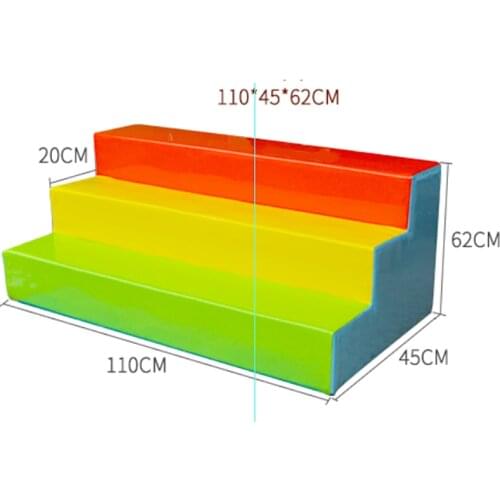 Customized made environmental PU soft ladder soft toy step plant for kid playground set YLW-INA171026