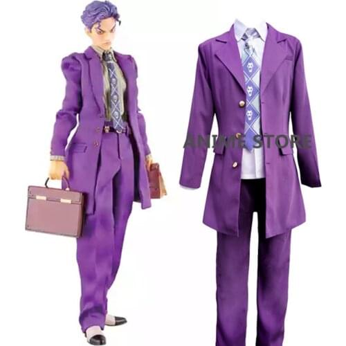 Anime JoJos Bizarre Adventure Kira Yoshikage Cosplay Costume 4 color customized any size