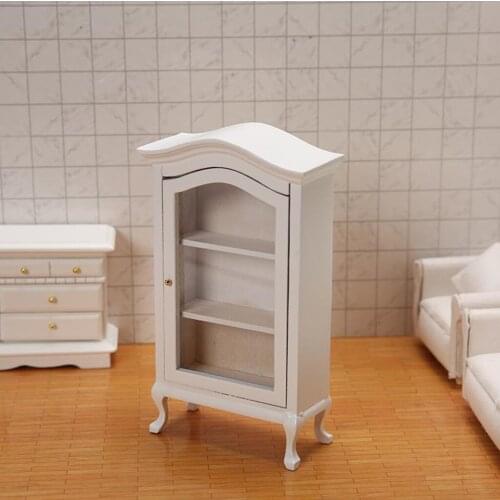 Kitchen Wine Cabinet 1:12 Scale Dolls House Miniature Furniture Toy for Bedroom