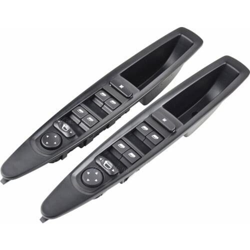 Left side window switch power window control switch electric mirror rearview mirror button with panel for citroen c4