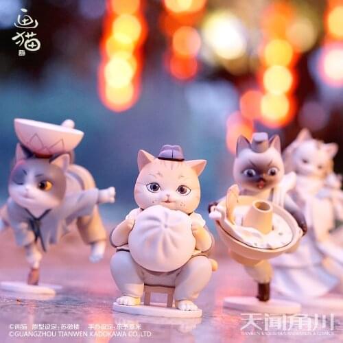 Cute Box Cat Blind Box Cartoon Fashion Girl Birthday Gift Kawaii Desktop Cute Doll Doll Blind Bag Toy Mystery Box Cat Figures