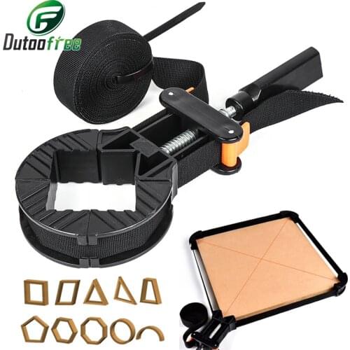 Multifunction Belt Clamping Tools Quick Adjustable Band Tool Clamp 4M Nylon 90 Degres Belt Pipe clamp Woodworking Tools