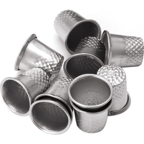 10PCS Thimbles Multi Size Finger Protector Sewing Quiting Handmade Craft Tool Drop shipping