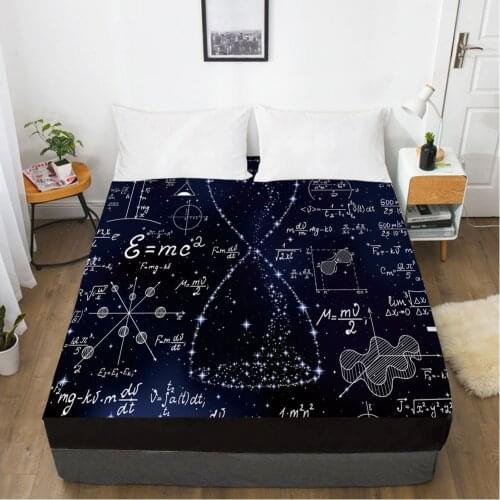 Fitted sheet bed sheet With An Elastic Band 150x200/180/200/160x200 Mattress Cover Bed cover 1pc Geometry hourglass