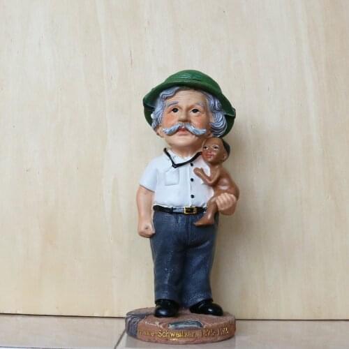 New Albert Schweitzer World Famous Person France Germany Philosopher Theologian Figure Model Toys Gift Collection