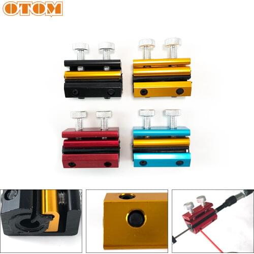 OTOM Motorcycle Universal Aluminum and Rubber Wire Oiler Lubrication Throttle Clutch Brake Cable Cleaner Maintenance Bike Tool