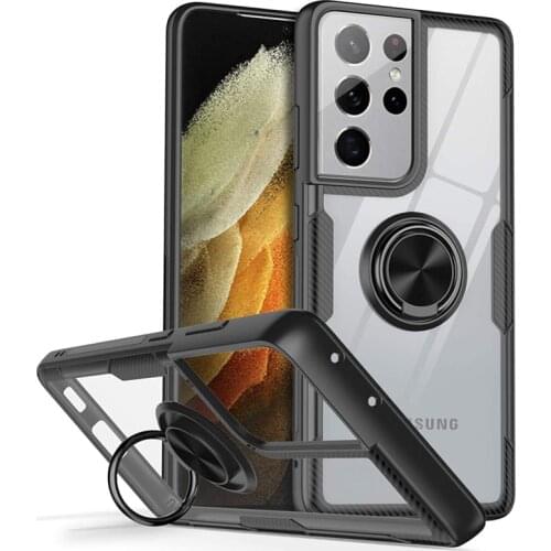 For Samsung Galaxy S21 Ultra S20 FE S10 Plus Note 20 10 lite 9 Case Ring For Samsung A71 A51 A50S A30 A50 A70 Shockproof Cover