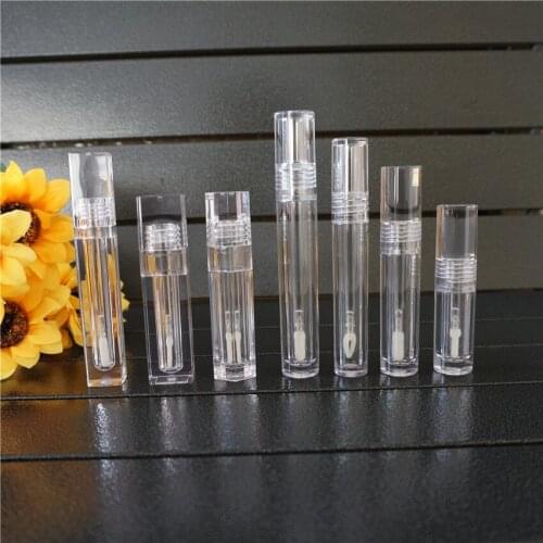 10~50pcs Empty Makeup DIY Lip Gloss Bottle Round Transparent Lip Gloss Tube Labial Glair Bottle Solid or Hollow