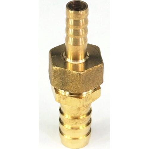 Hose Barb I/D 8mm x Hose Barb I/D 12mm Brass coupler Splicer Connector fitting for Fuel Gas Water