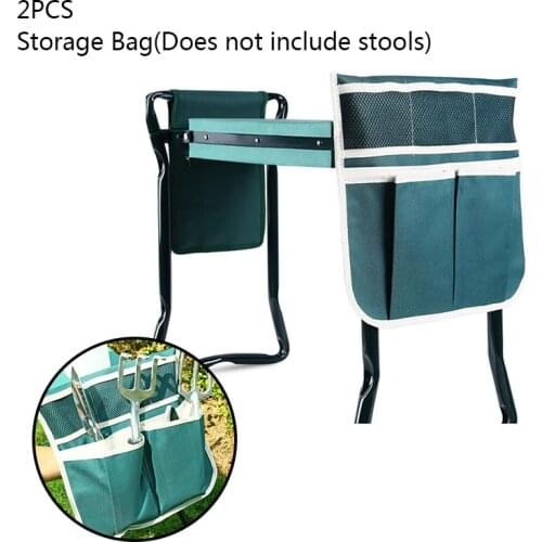 Folding Garden Kneeler Stool Bench Tool Pouch Bag Protect Knees Sturdy Bearing Pad Stool Seat Multi Pockets (ONLY Storage Bag)