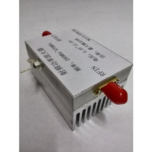 NEW 1PC UHF Amplifier 280MHz to 470MHz Maximum Power 8W Power Supply 5 to 12V RF Amplifier