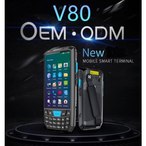 V80 PDA Android handheld terminal Honeywell barcode scanner 1d laser 2d QR data collector terminal device with WIFI 4G NFC