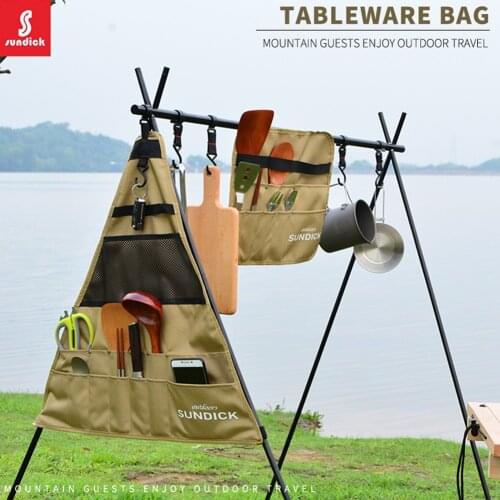Waterproof Picnic Outdoor Camping Cookware Storage Bag Multi-function Multi-pocket Portable Durable Tool Steamer Pot Purse
