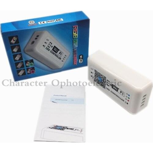 1pcs WIFI LED RGB Controller DC12-24V for RGB LED Strip Applicable to IOS and Android Mobile