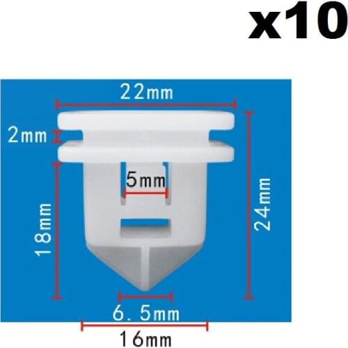 10pcs FOR VOLVO C30, S40, S80, V50, V70, XC70 OEM 2008-2016 Exterior-Rocker Molding Clip 8678010