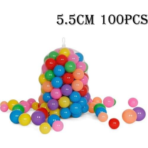100Pcs Colorful Soft Water Pool Ocean ball Kid ToysOutdoor Fun Sports Baby Children Toy Amusement Park Props Mixed Color