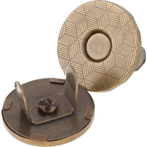 20 Sets Magnetic Clasp Snaps Magnet Button Sewing Craft 14mm 18mm bronze