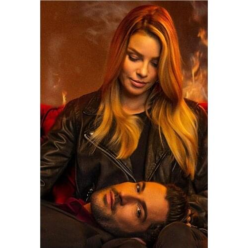 5D DIY full square painting diamond character mosaic TV poster "Lucifer" painting embroidery home living room decoration gift