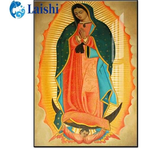 Diy Round drill Our Lady of Guadalupe, Mexico diamond painting cross stitch mosaics 100% cover embroidery diamond embroidery