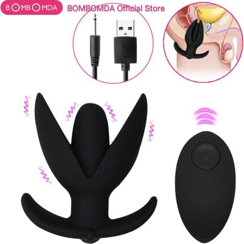 BOMBOMDA Anal Expander Dilator Power Anal Dilator,Silicone Anal Plug Massage Anus Expander Butt Plug Sex Toys For Men Women Gay