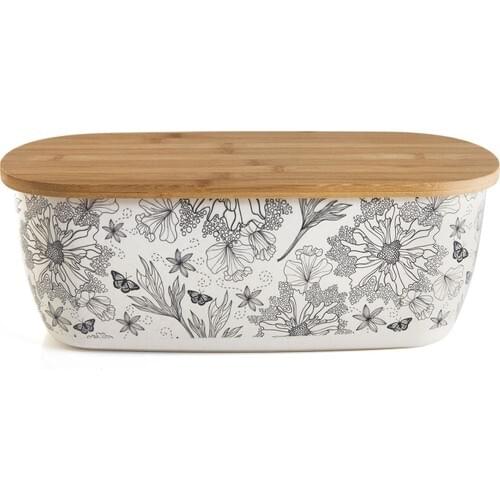 Mama Camilla Bambufiber Breadstuff Cutting Tahtalı Food Storage Box Organizer