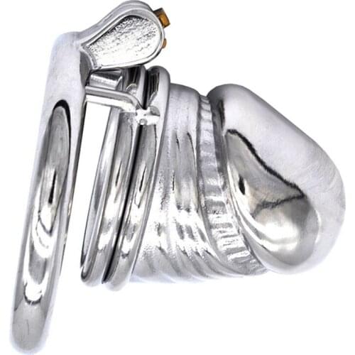 CB6000s Short Chastity Cage Metal Stainless Steel Male Chastity Device Penis Lock Cock Cage Erotic Adult Sex Toys For Men Cbt